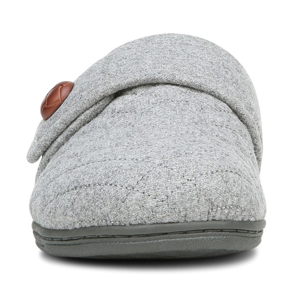 Vionic Slippers Ireland - Carlin Slipper Light Grey - Womens Shoes Ireland | APNTH-4816